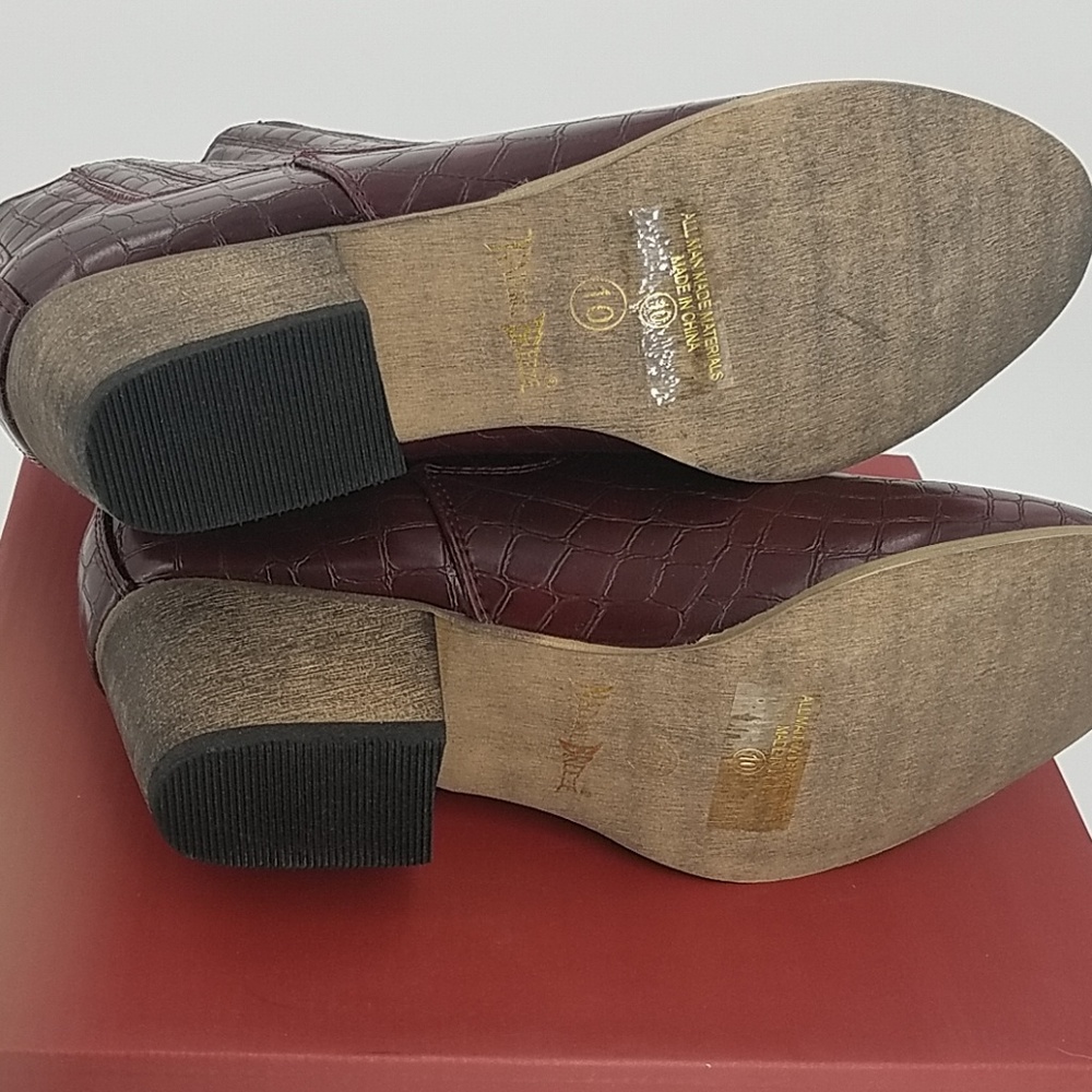 🆕️ Nature Breeze Snake Embossed Ankle Boot - Picture 3 of 5